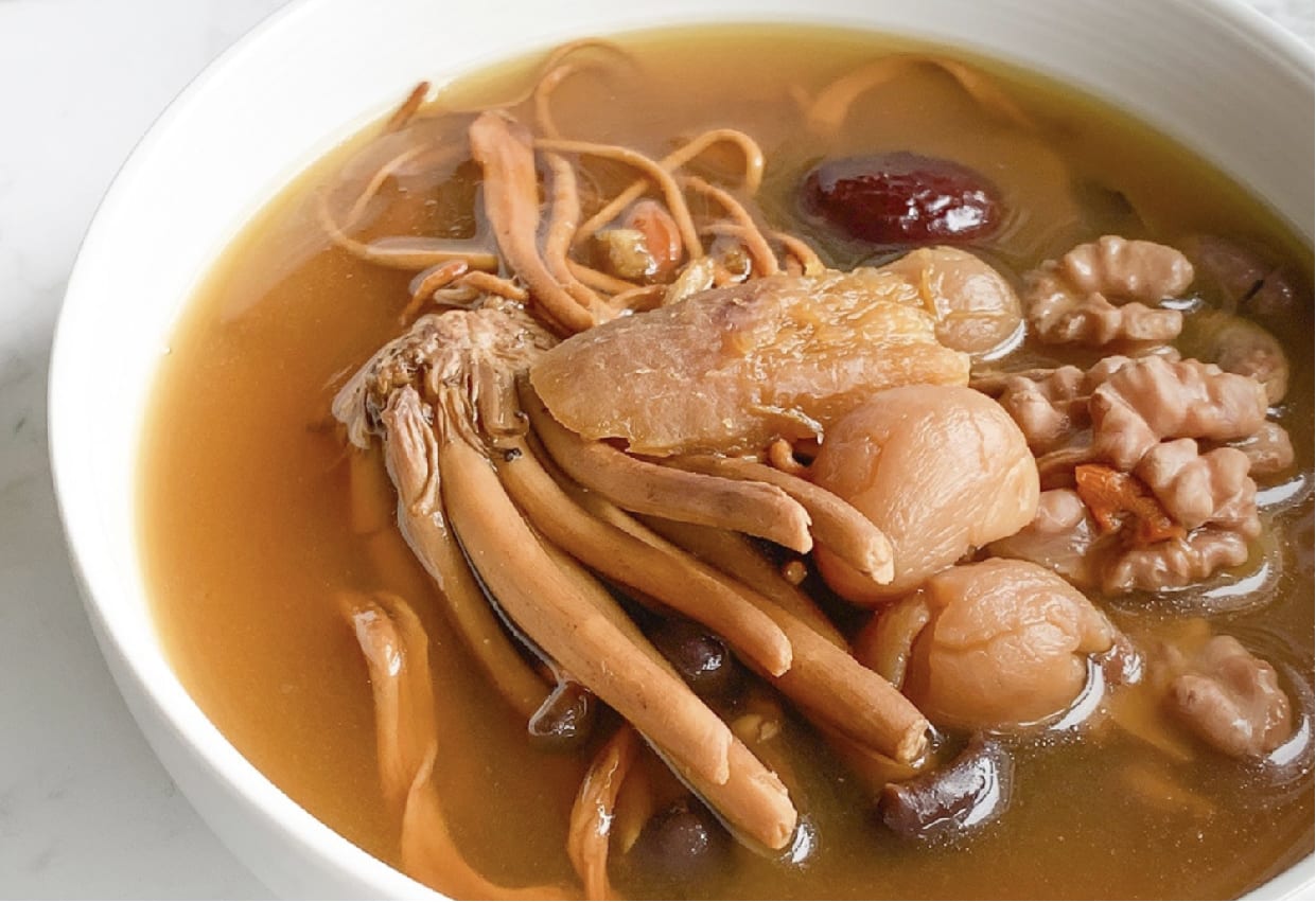 【每日一湯】煲湯教學 – [茶樹菇蟲草花杞子圓肉湯]