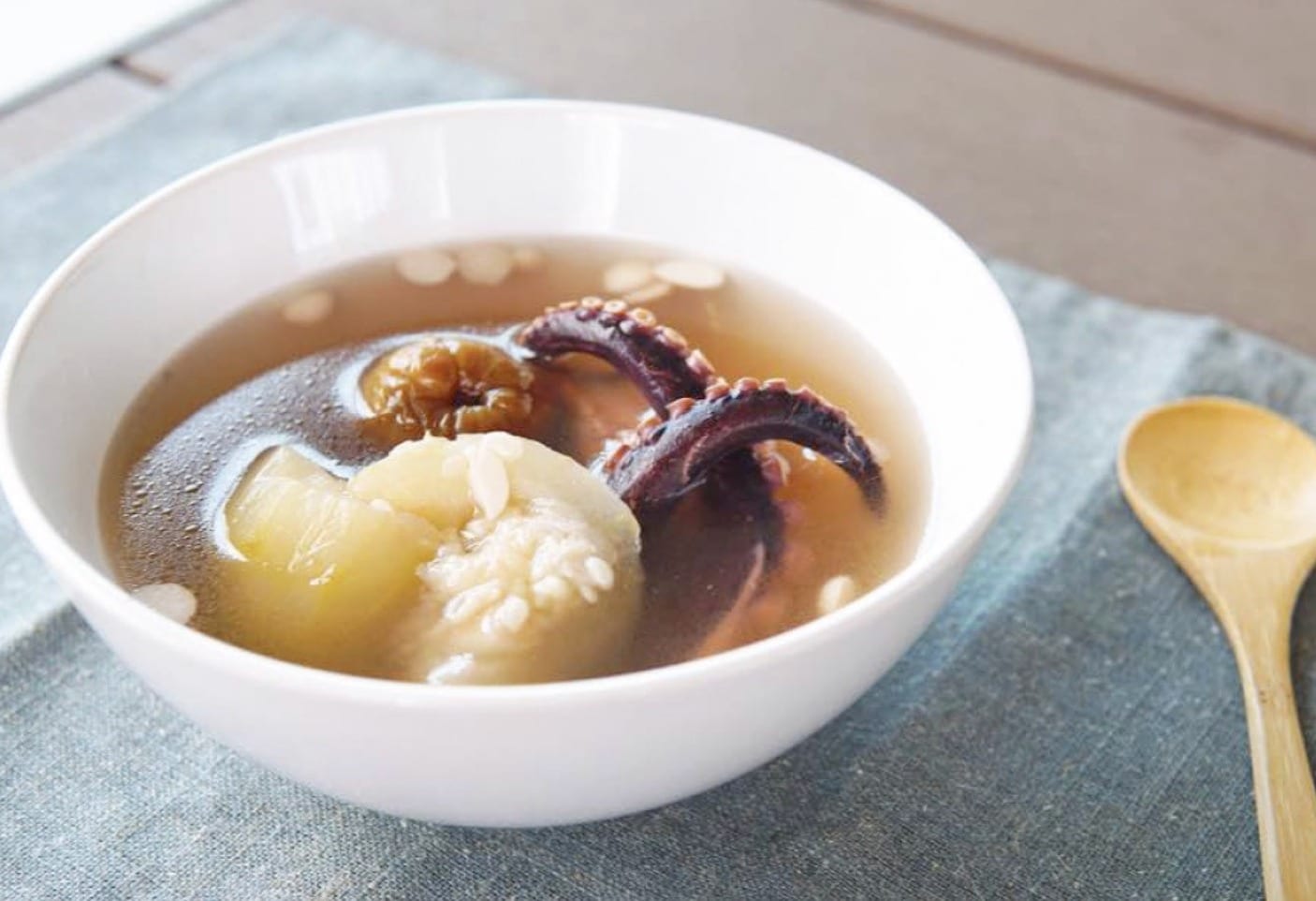 【每日一湯】煲湯教學 – [節瓜章魚豬腱湯]