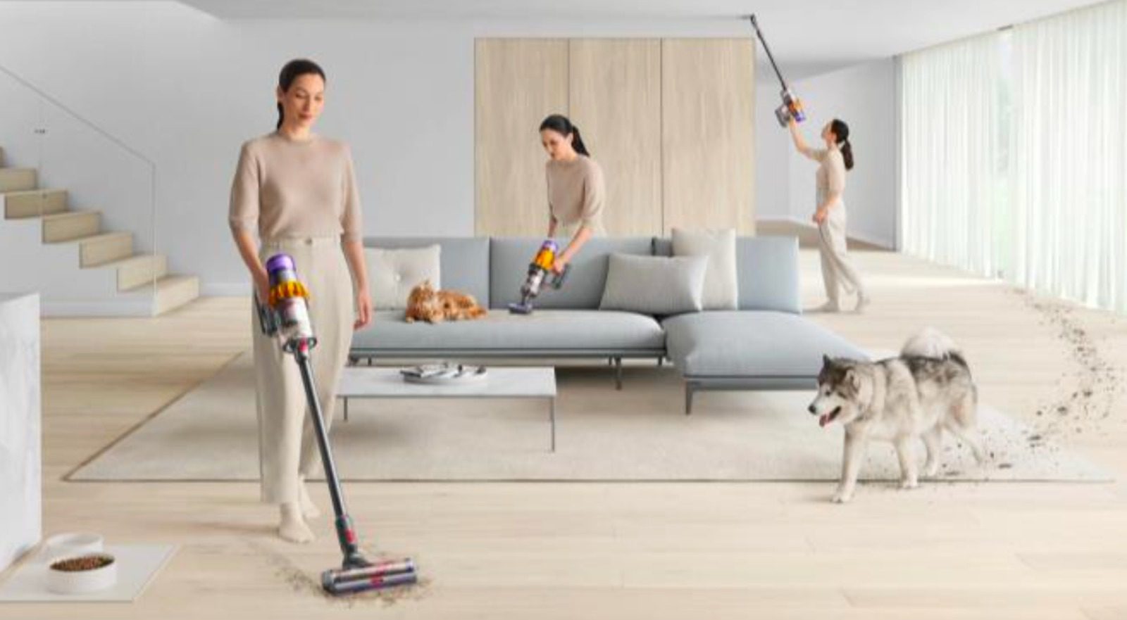 Dyson V12 及 15 Detect 吸塵機系列全面升級 同時推出寵物毛髮美容配件、無痕軟毛塵掃和窄縫轉角吸頭 清理毛髮易如反掌，實現全屋深層清潔